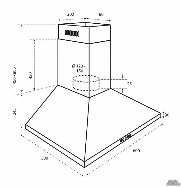 Аспиратор Inventum AKP6000RVS