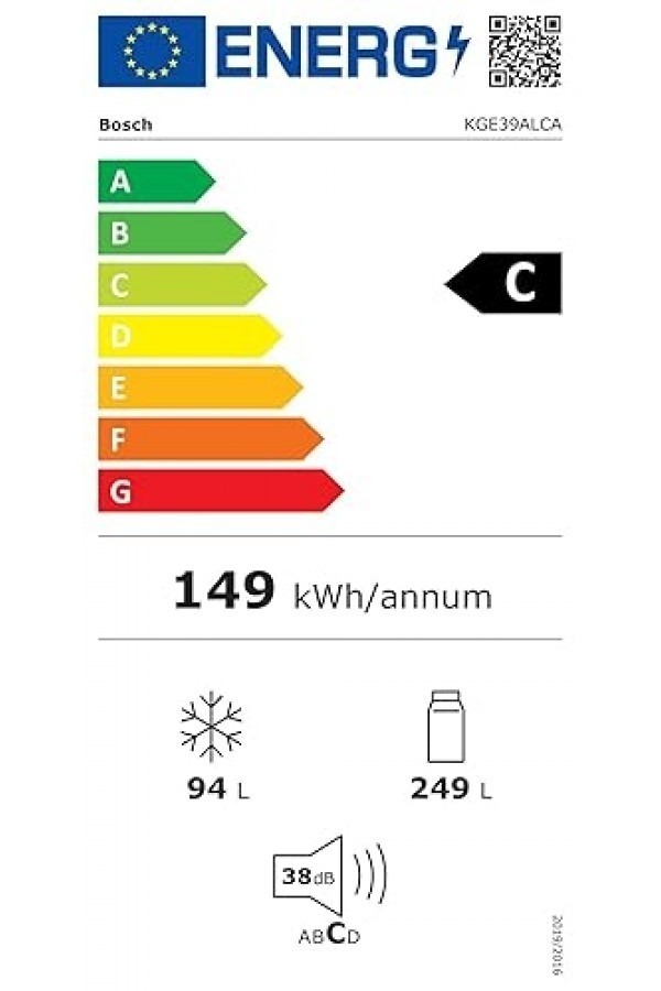 Хладилник Bosch KGE39ALCA Serie 6