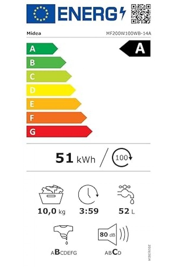 Пералня Midea MF200W100WB-14A