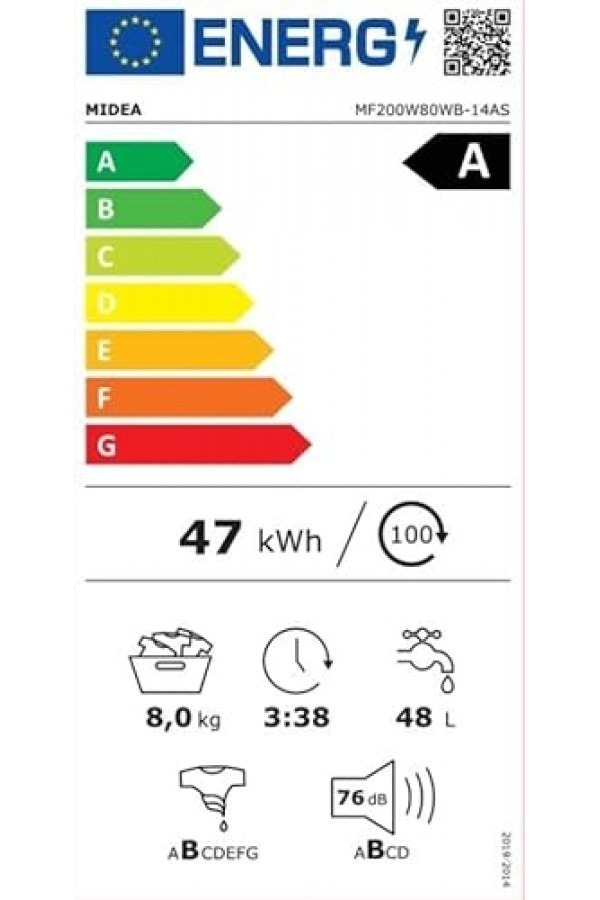 Пералня Midea MF200W80WB-14AS