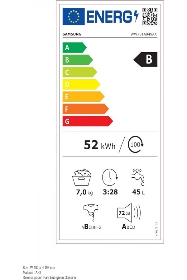 Пералня Samsung WW70TA049AXEG