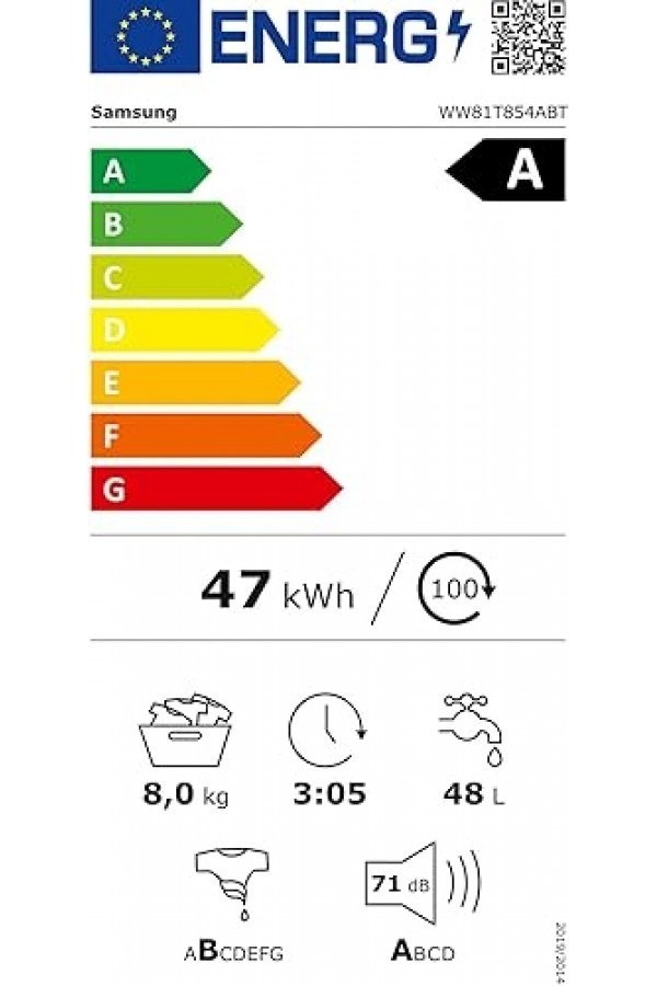Пералня Samsung WW81T854ABTS2
