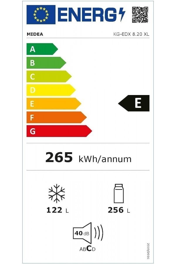 Хладилник с фризер Midea KG-EDX 8.20