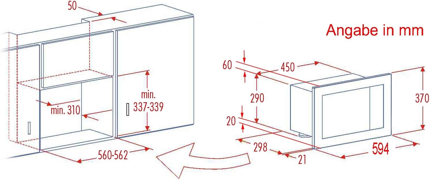 Микровълнова фурна за вграждане Silva Schneider EBM-G 880E