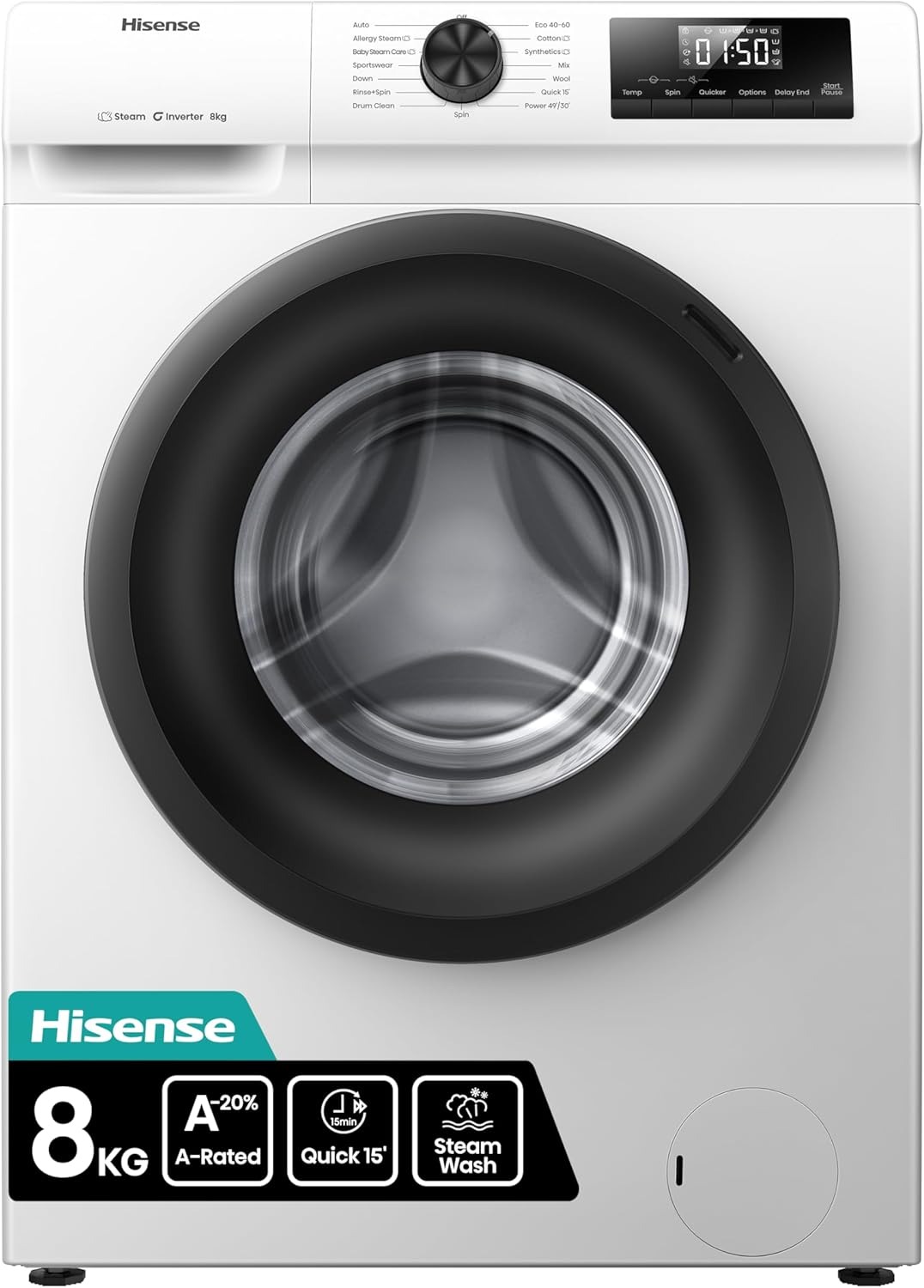 Пералня Hisense WF1Q8041BW