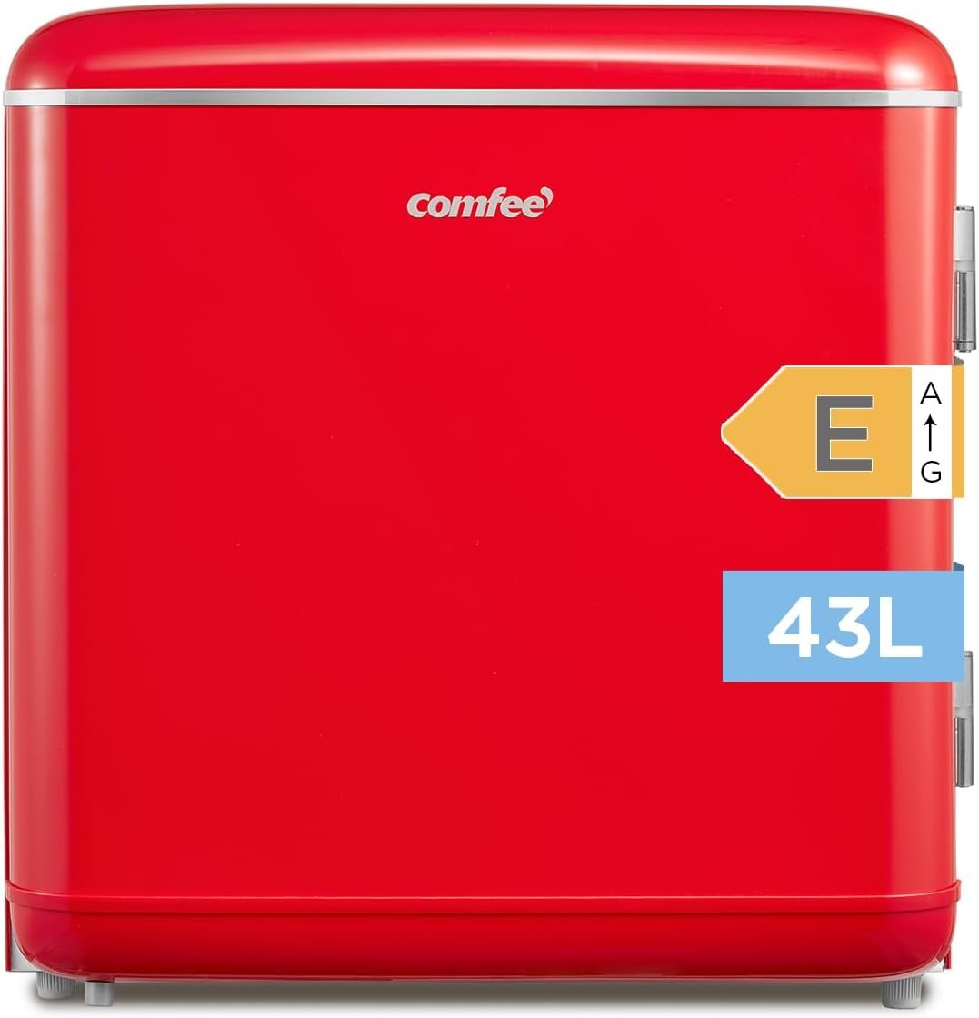 Малък хладилник Comfee RCD50RE2EURT(E) с ретро дизайн