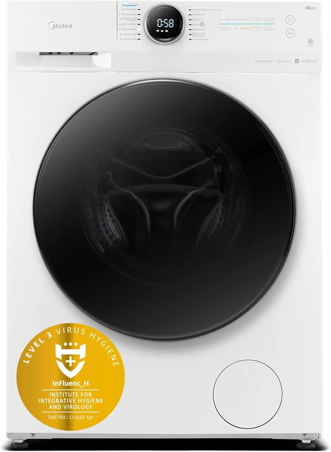 Пералня със сушилня Midea MF200D86WB-14EAS 8/6 кг