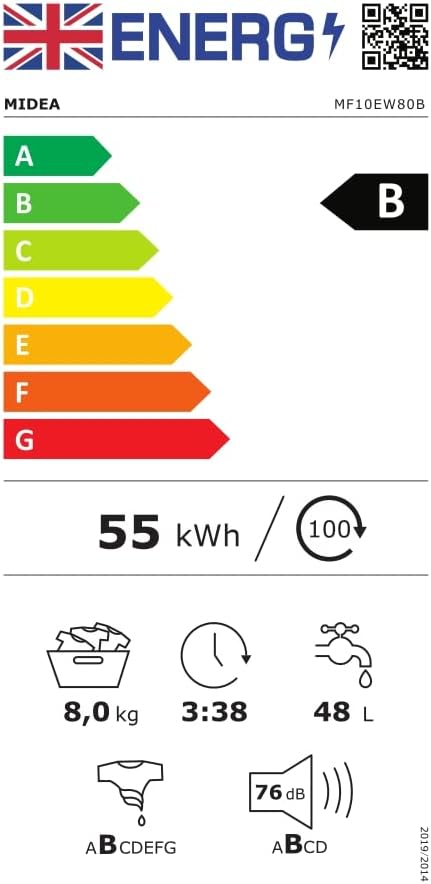 Пералня със сушилня Midea MF200D86WB-14EAS