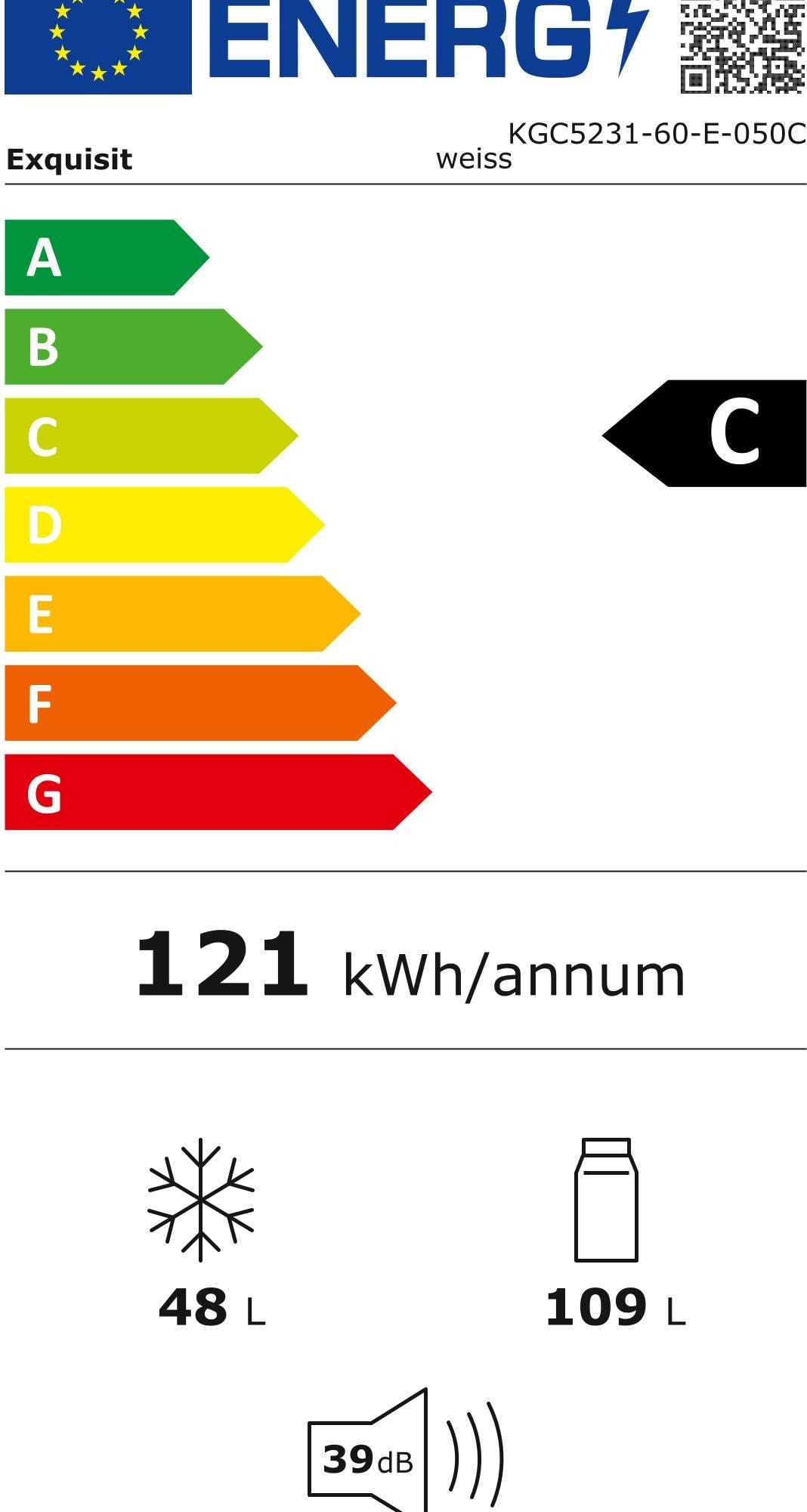 Хладилник Exquisit KGC5231-60-E-050C