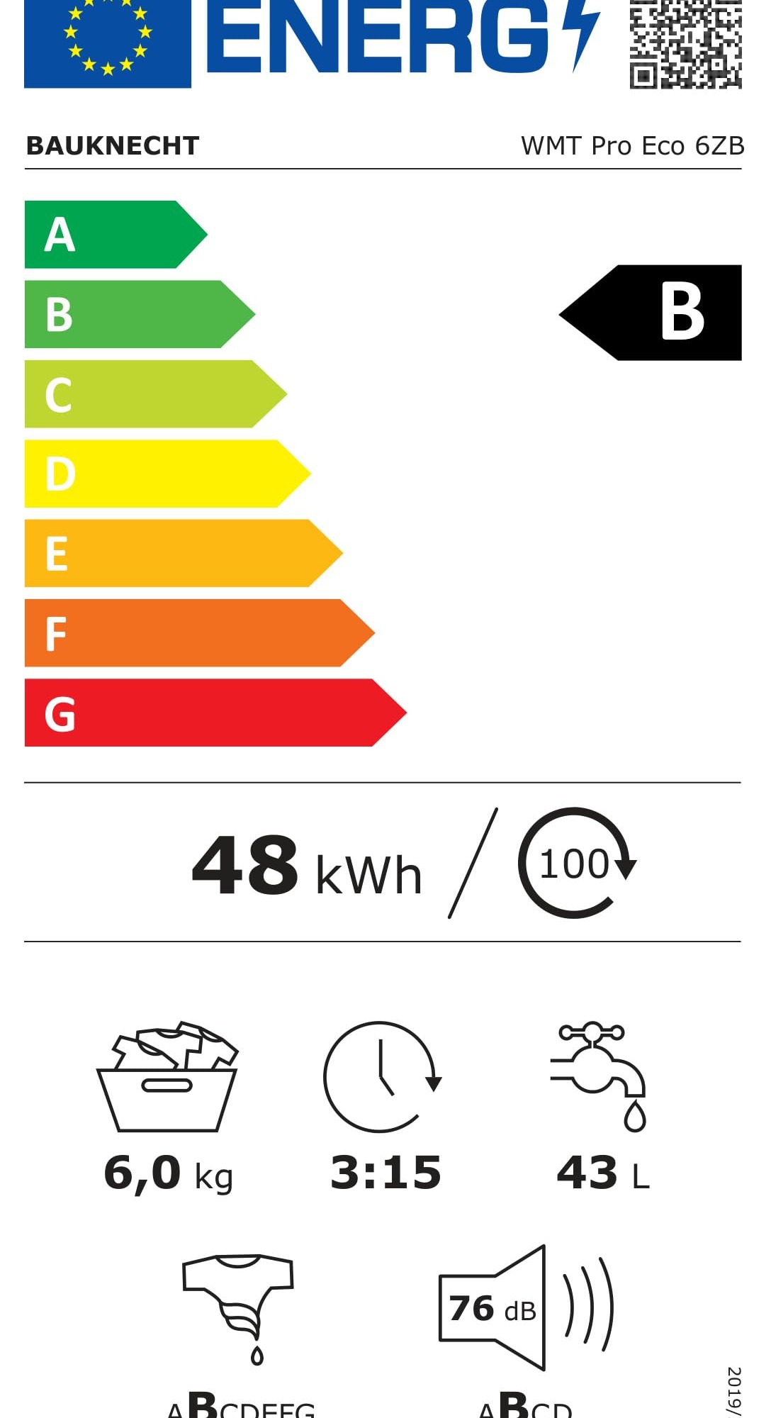 Пералня Bauknecht WMT Pro Eco 6ZB