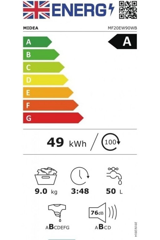 Пералня Midea MF20EW90WB