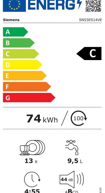 Съдомиялна Siemens SN53ES14VE