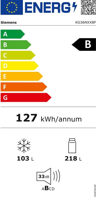 Хладилник SIEMENS KG36NXXBF iQ300