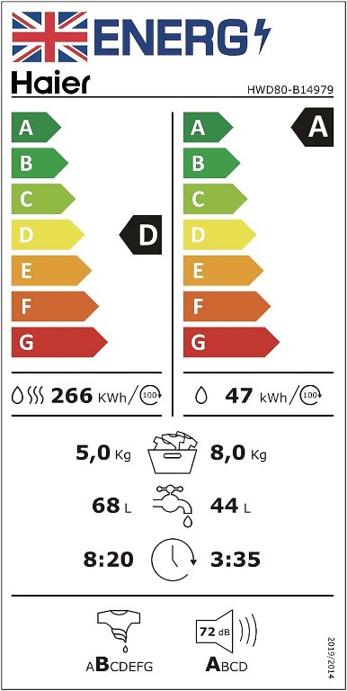 Пералня със сушилня Haier I-PRO SERIE 7 HWD80-B14979
