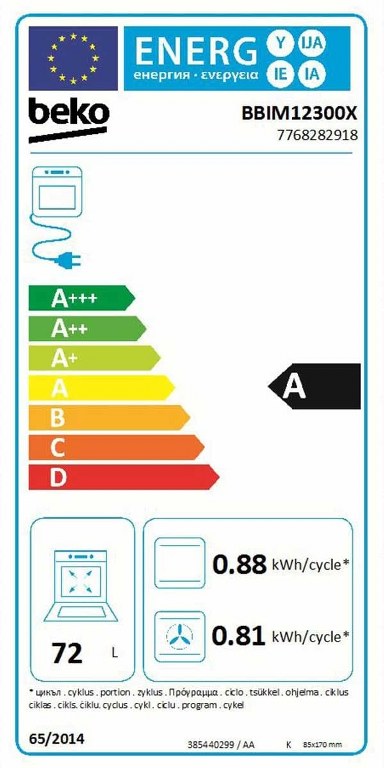 Фурна за вграждане Beko BBIM12300X b300