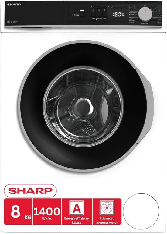 Пералня Sharp ES-NFA814BW1NA-DE