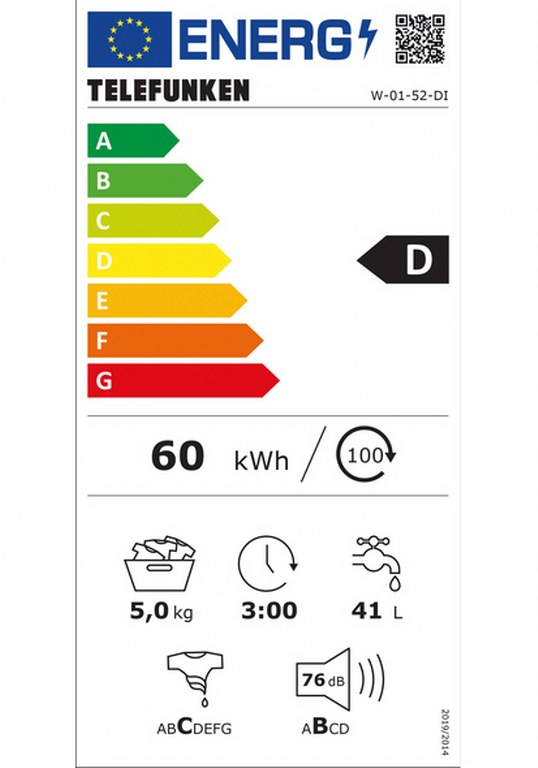 Пералня Telefunken W-01-52-DI