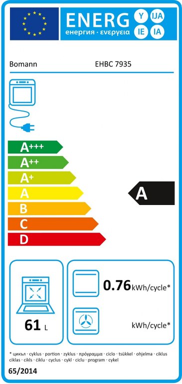 Фурна за вграждане Bomann EHBC 7935