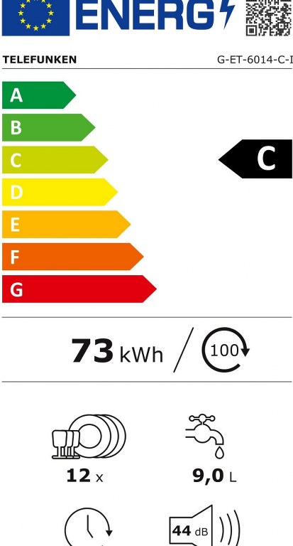 Съдомиалня за вграждане Telefunken G-ET-6014-C