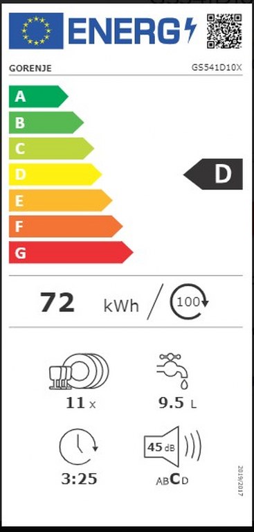 Съдомиялна Gorenje GS 541D10 X