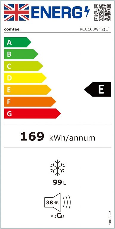 Фризер ракла Comfee RCC100WH2(E)