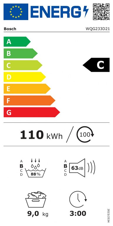 Сушилня Bosch WQG233D21 Serie 6