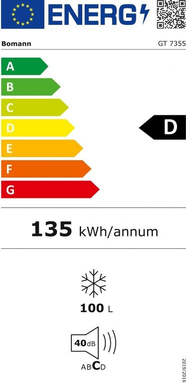 Фризер ракла Bomann GT7355