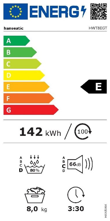 Сушилня HANSEATIC HWT8EGT