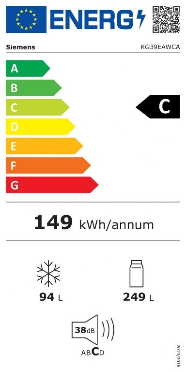 Хладилник SIEMENS KG39EAWCA iQ500