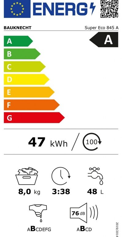 Пералня BAUKNECHT Super Eco 845 A