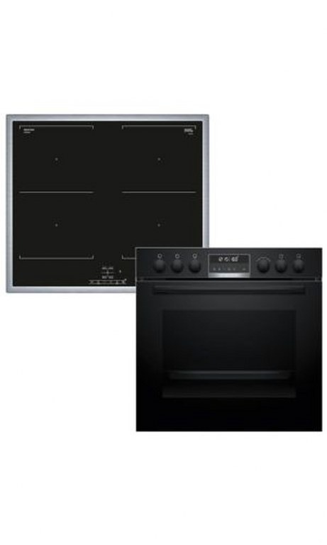 Сет фурна за вграждане с котлони BOSCH HEG578BB4