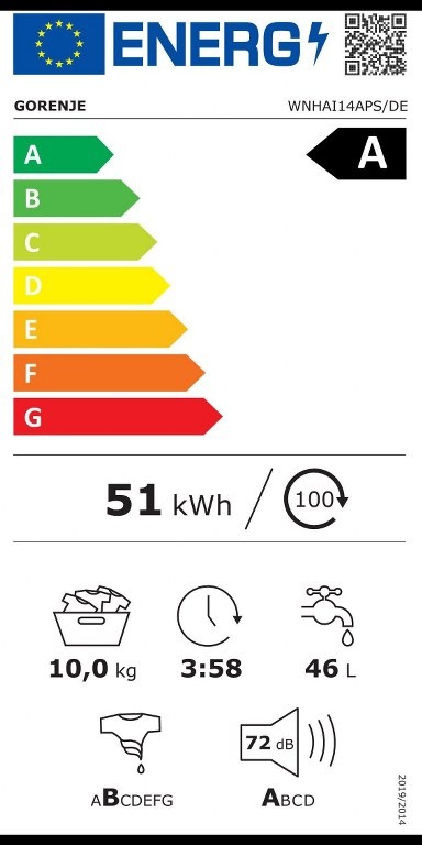 Пералня GORENJE WNHAI14APSDE