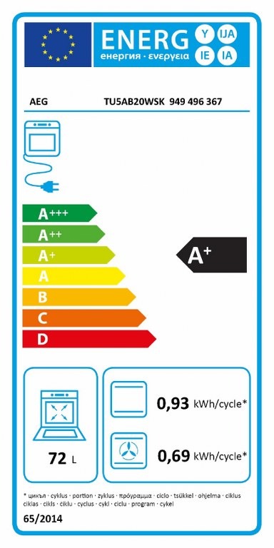 Фурна за вграждане AEG Electrolux TU5AB20WSK