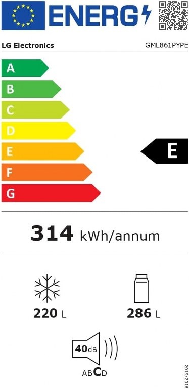 Двоен хладилник LG GML861PYPE