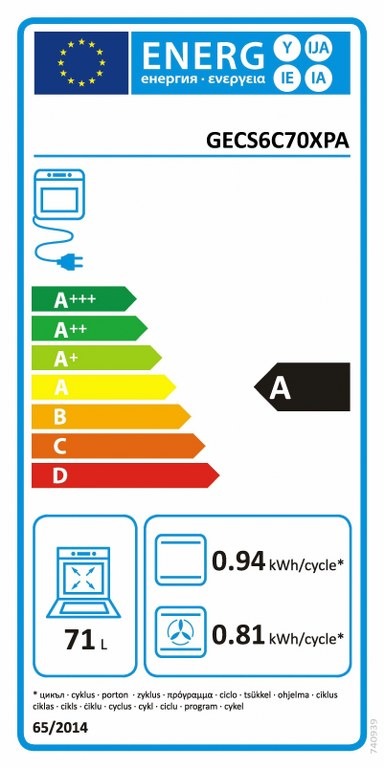 Готварска печка GORENJE GECS 6C70XPA