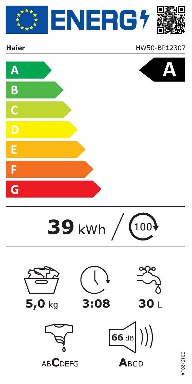 Мини пералня HAIER HW50-BP12307U1-S