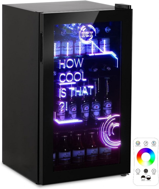Охладител HCK 98L Drinks Fridge with Cyberpunk