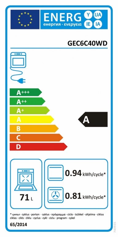 Готварска печка Gorenje GEC6C 40 WD