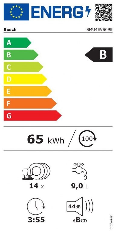 Съдомиляна за вграждане BOSCH SMU4EVS09E