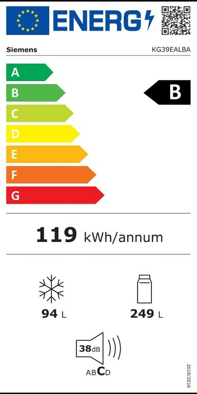 Хладилник Siemens KG39EALBA iQ500