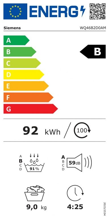 Сушилня Siemens WQ46B2D0AM iQ700