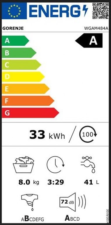 Пералня Gorenje WGAM484A