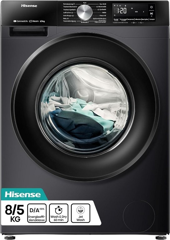 Пералня със сушилня Hisense WD3S8043BB3