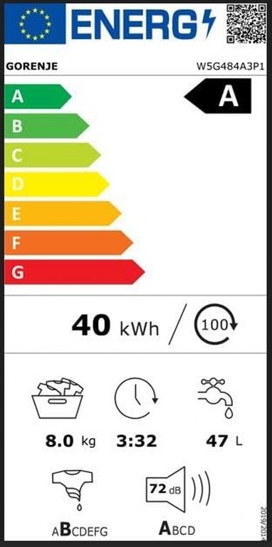 Пералня Gorenje W5G484A3P1