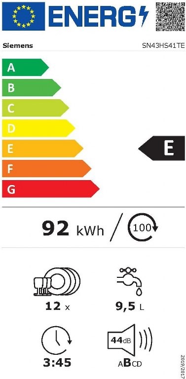 Съдомиляна Siemens SN43HS41TE iQ300