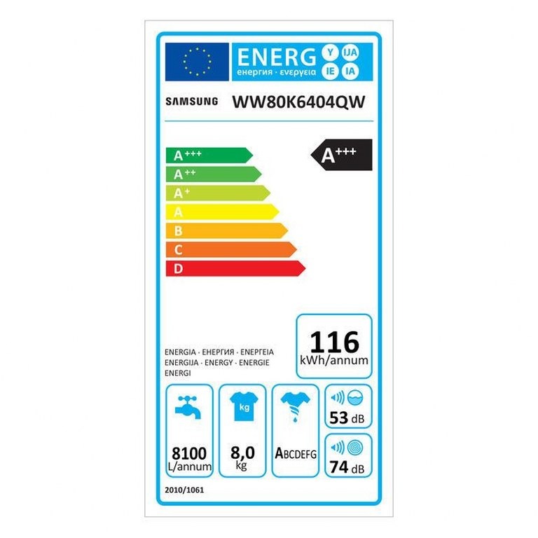 Пералня Samsung WW80K6404QWEG
