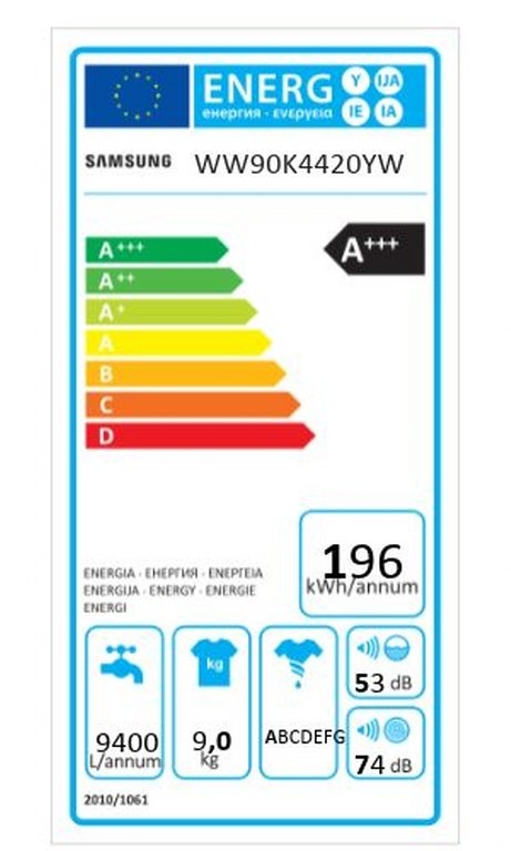 Пералня Samsung WW90K4420YW I EG