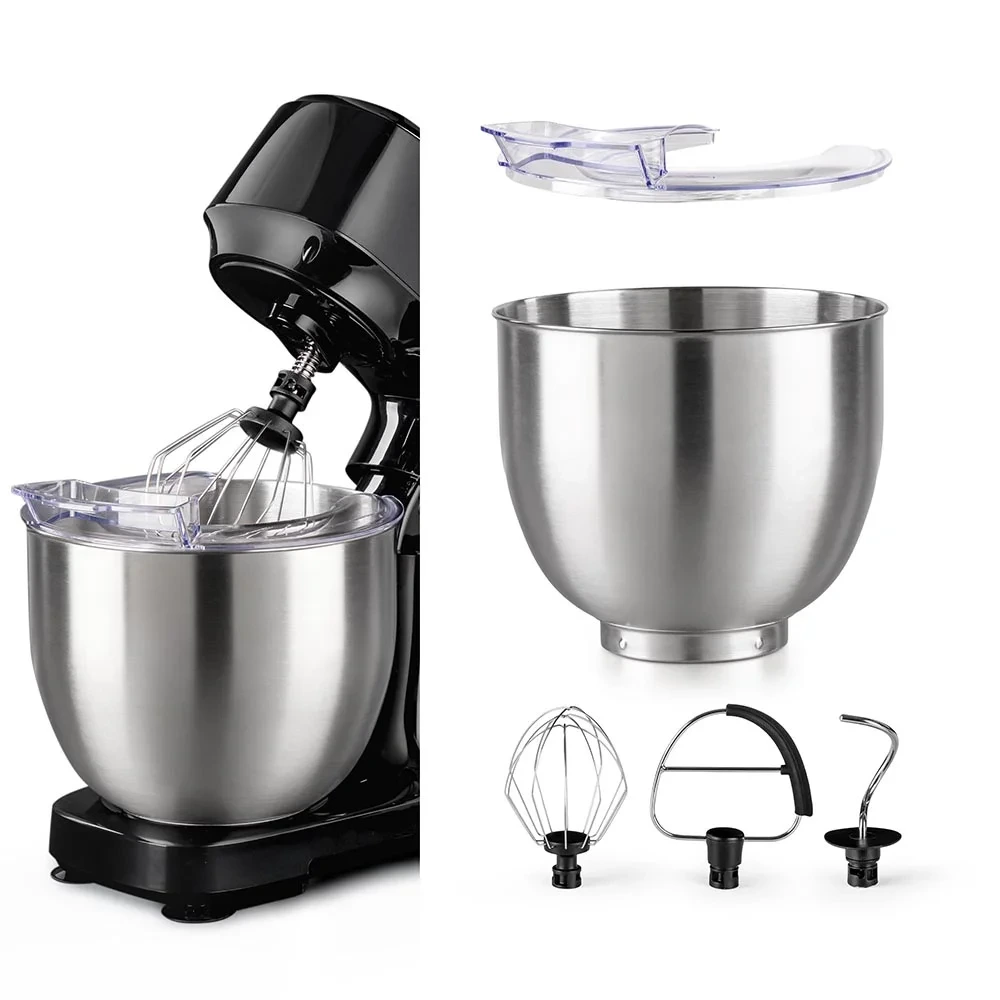 Планетарен Muhler MXP-800S, 800W, 4.5L купа от неръждаема стомана